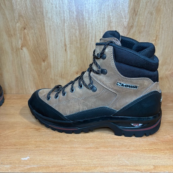 LOWA SPS Mid Women Size 9 Brown Leather Hiking Trail Boots Shoe Made In Germany - Picture 3 of 9
